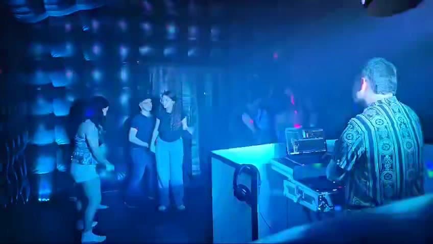 The DJ playing to guests inside a Yard Clubs nightclub